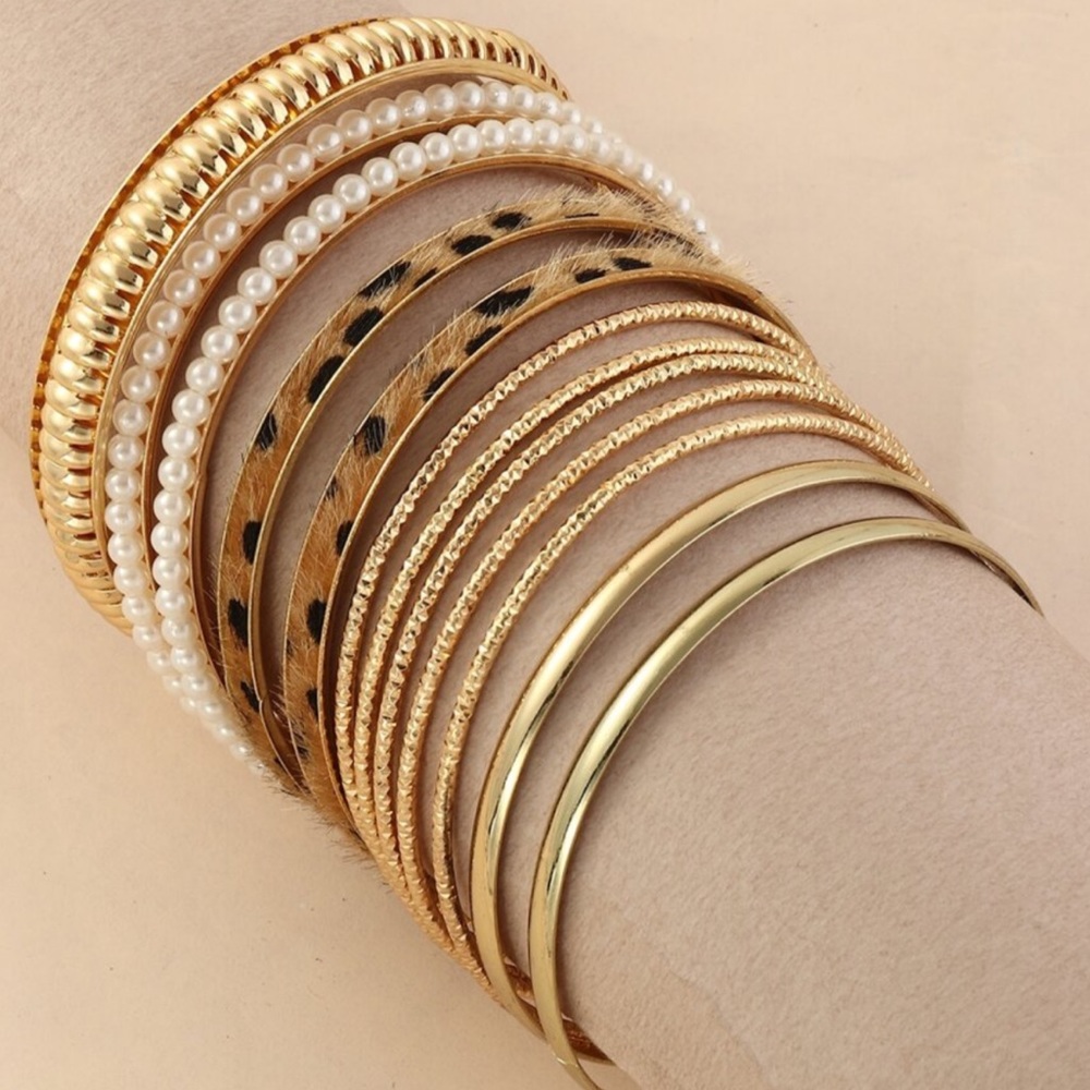 LeoGold Color Bangle set - Picture 2 of 3